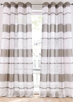 bonprix Voilages|Voilage transparent à rayures horizontales (1 pce)