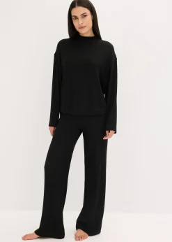 bonprix Vêtement d’intérieur en matière douce et côtelée, oversize|Femme Homewear|Lingerie Nuit