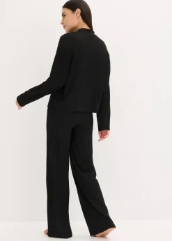 bonprix Vêtement d’intérieur en matière douce et côtelée, oversize|Femme Homewear|Lingerie Nuit