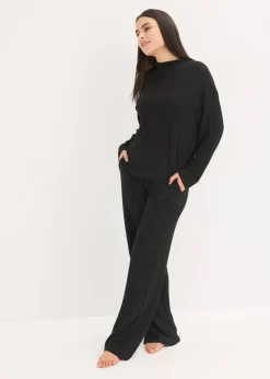 bonprix Vêtement d’intérieur en matière douce et côtelée, oversize|Femme Homewear|Lingerie Nuit